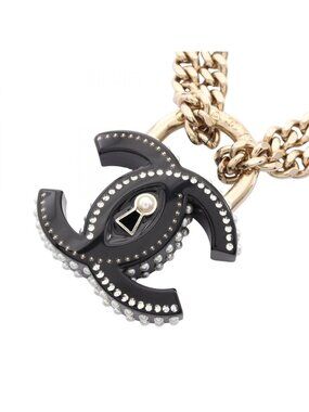 Chanel Choker CC Logo Padlock Motif Necklace